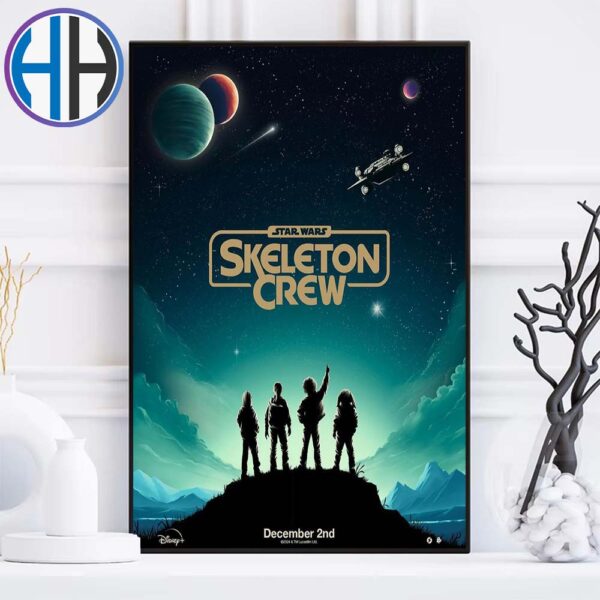 Star Wars Skeleton Crew Only On Disney Plus December 2nd Art By Salvador Anguiano Home Decor Poster Canvas