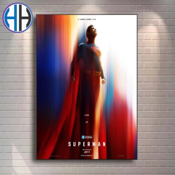 Superman First Poster For James Gunns Only In Theaters On July 11 Home Decor Poster Canvas