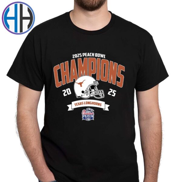 Texas Longhorns Football NCAA College Football Season 2025 Champions 2025 Chick-fil-A Peach Bowl Winners Classic T-Shirt