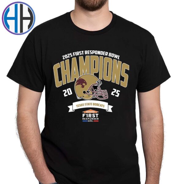 Texas State Bobcats Football NCAA College Football Season 2025 Champions 2025 Servpro First Responder Bowl Winners Classic T-Shirt