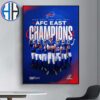 NFL Buffalo Bills 2024 AFC East Division Champions Wall Decor Poster Canvas