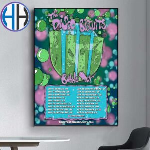 The Disco Biscuits Band Bubble Show Tour 2025 Schedule List Date Home Decor Poster Canvas