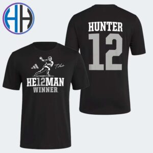 Travis Hunter x Adidas He12man Winner Hunter 12 Heisman Winner Two Sides Print Unisex T-Shirt