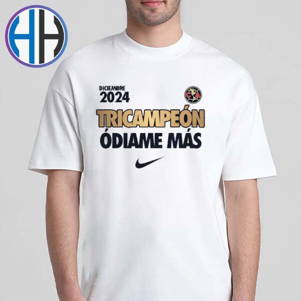 Tricampeon Odiame Mas El Club America Nike Tricampeon Odiame Mas Del Futbol Mexicano Diciembre 2024 Vintage T-Shirt