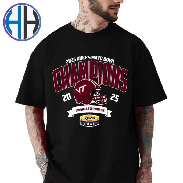 Virginia Tech Hokies Football NCAA College Football Season 2025 Champions 2025 Dukes Mayo Bowl Winners Unisex T-Shirt