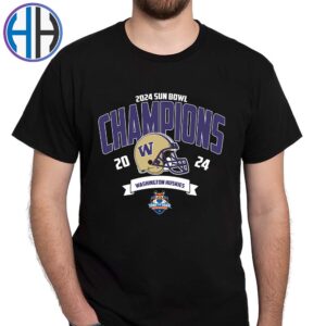 Washington Huskies Football NCAA College Football Season 2024 Champions 2024 Tony the Tiger Sun Bowl Winners Unisex T-Shirt