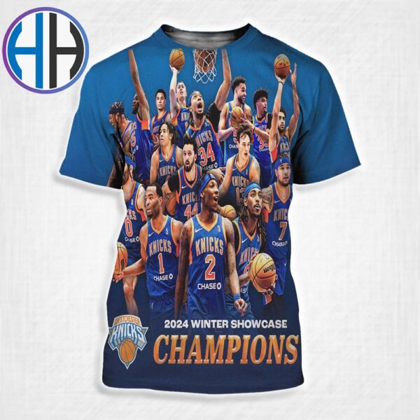 Westchester Knicks NBA G League 2024 Winter Showcase Champions All Over Print Shirt