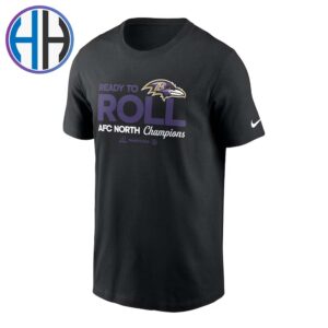 Baltimore Ravens x Nike 2024 AFC North Division Champions Locker Room Trophy Collection Vintage T-Shirt