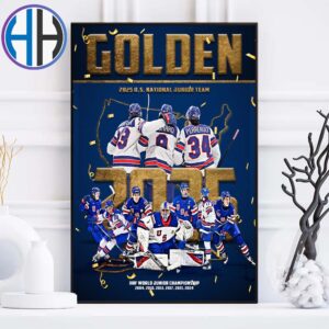 Congrats Team USA Golden Is Still 2025 IIHF World Junior Champions Home Decor Poster Canvas