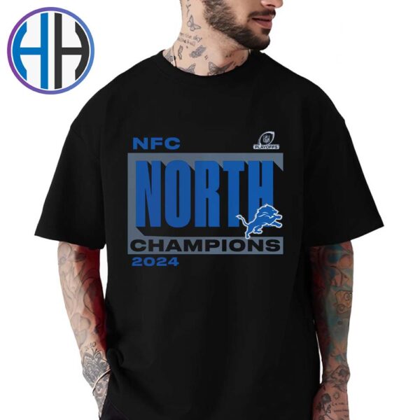 Detroit Lions Conquer 2024 NFC North Division Champions Unisex T-Shirt