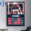 DC Defenders Football 2025 UFL Regular-Season Schedule List Home Decor Poster Canvas