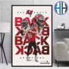 Baltimore Ravens Back-To-Back AFC North Champions 2023-2024 Home Decor Poster Canvas