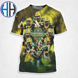 North Dakota State Bison Football Nat10nal Champions 2024-25 NCAA Division I Football All Over Print Shirt