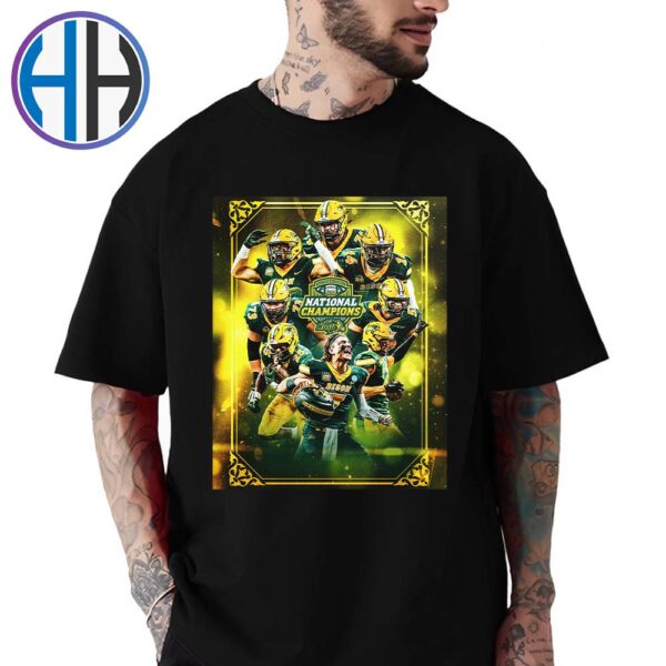 North Dakota State Bison Football Nat10nal Champions 2024-25 NCAA Division I Football Unisex T-Shirt