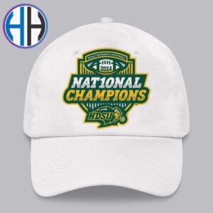 Official North Dakota State Bison Football Nat10nal Champions 2024-25 NCAA Division I Football Logo Classic Cap Snapback Hat