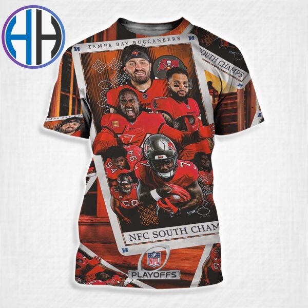 Tampa Bay Buccaneers Are The Kings Of The NFC South Champions 2024 NFL Playoffs All Over Print Shirt