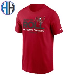 Tampa Bay Buccaneers x Nike Ready To Roll 2024 NFC South Division Champions Locker Room Trophy Collection Unisex T-Shirt