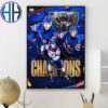 Congrats To Cole Hutson Brandon Svoboda And Cole Eiserman On Winning Gold At 2025 IIHF World Junior Champions Poster Canvas